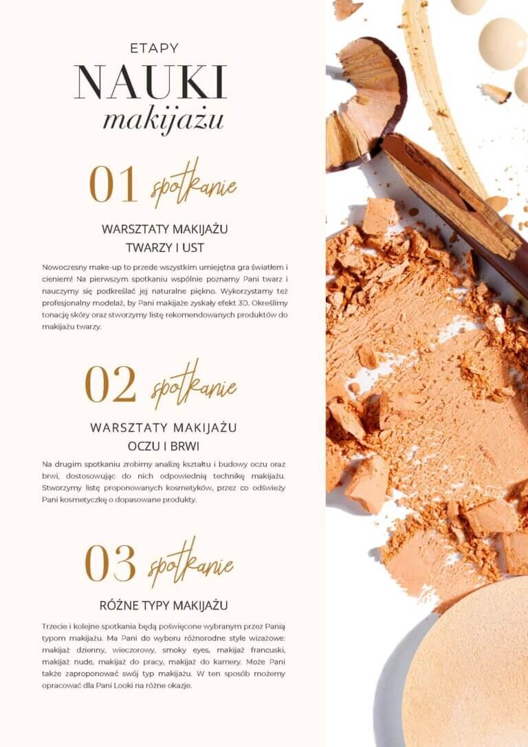etapy nauki makijazu