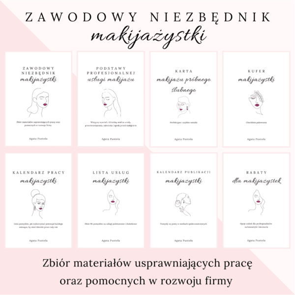 Zawodowy niezbędnik makijażystki - zbiór materiałów usprawniających pracę