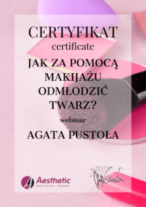 Certyfikat Jak za pomoca makijazu odmłodzic twarz